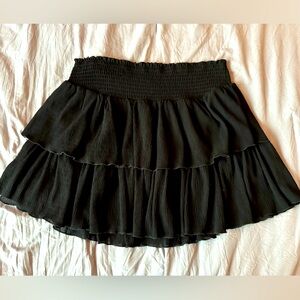 Black Ruffle skirt